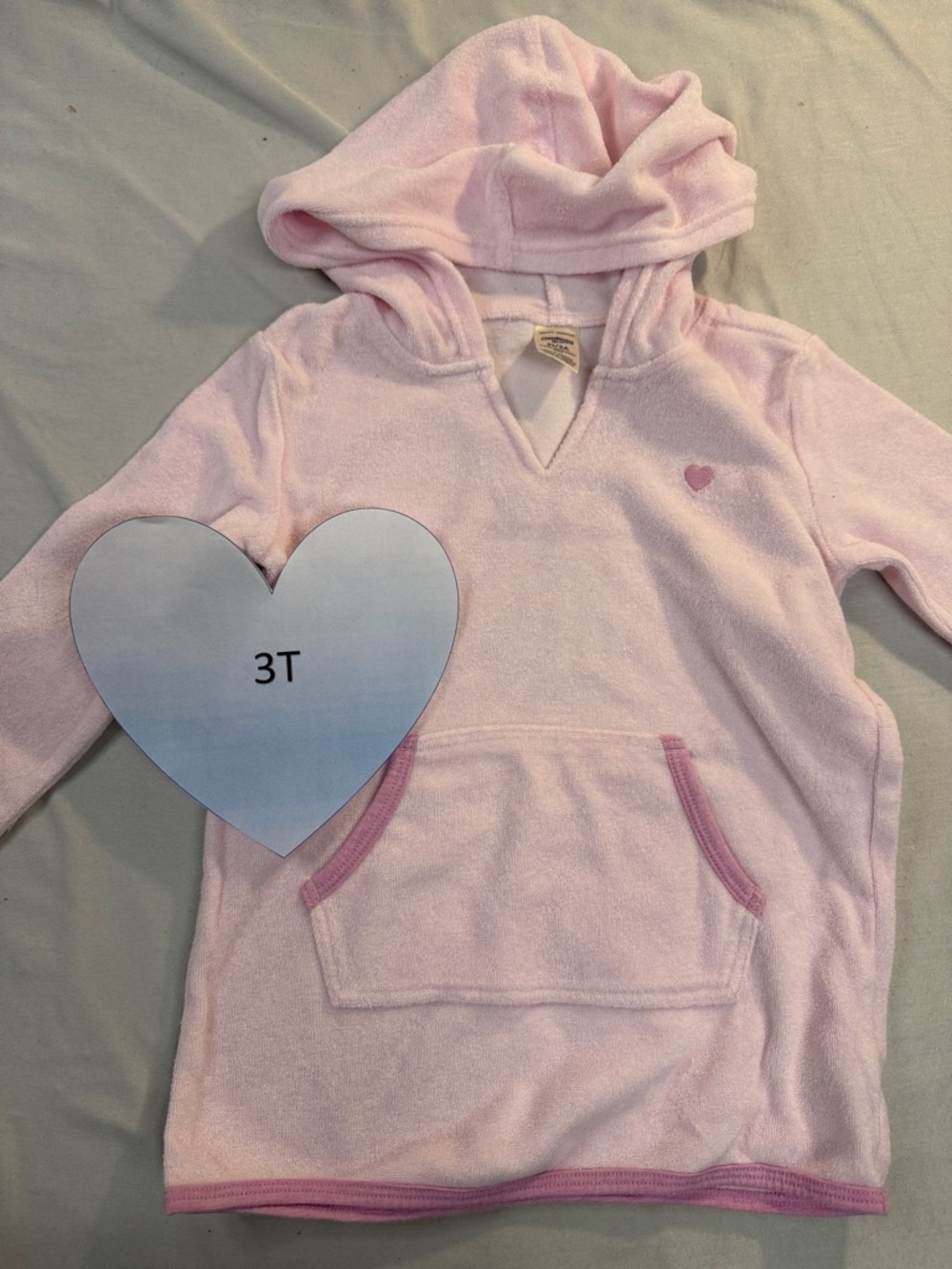 OshKosh B'gosh - Pink Hooded Kids Top with kangaroo pocket